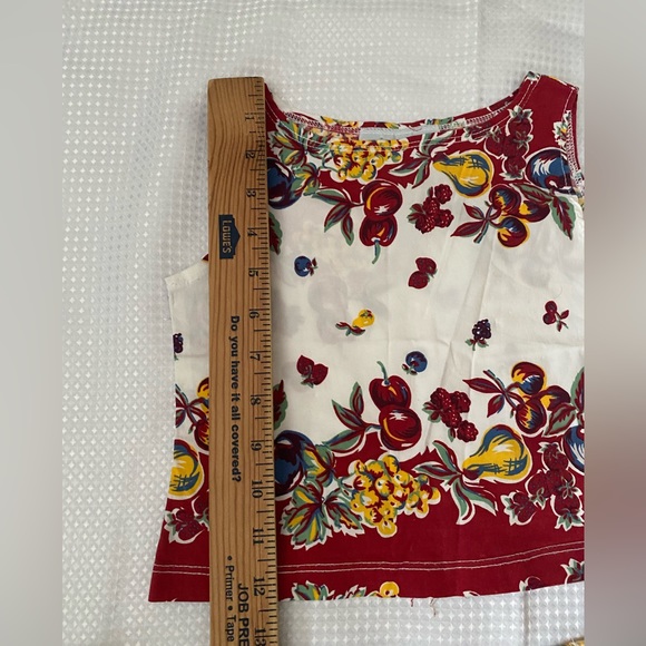 Jonathan Martin vintage toddler girls 2 pieces top and pants fruit print size 5 - Picture 7 of 14
